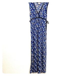 ☘️B.Sport maternity blue floral maxi dress size S